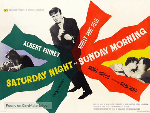 Saturday Night and Sunday Morning - British Movie Poster