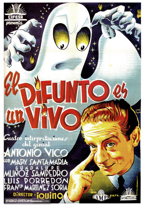 Difunto es un vivo, El - Spanish Movie Poster