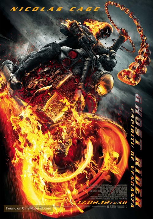 Ghost Rider: Spirit of Vengeance - Spanish Movie Poster