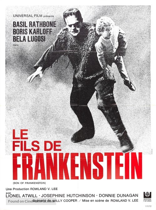 Son of Frankenstein - French Movie Poster