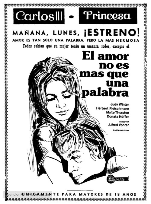 Liefde is slechts een woord - Spanish poster