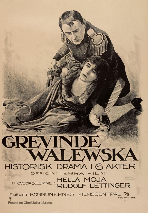 Gr&auml;fin Walewska - Norwegian Movie Poster