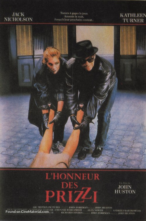 Prizzi&#039;s Honor - French Movie Poster