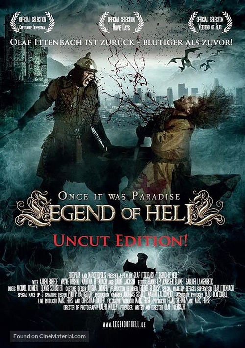 Legend of Hell - German DVD movie cover