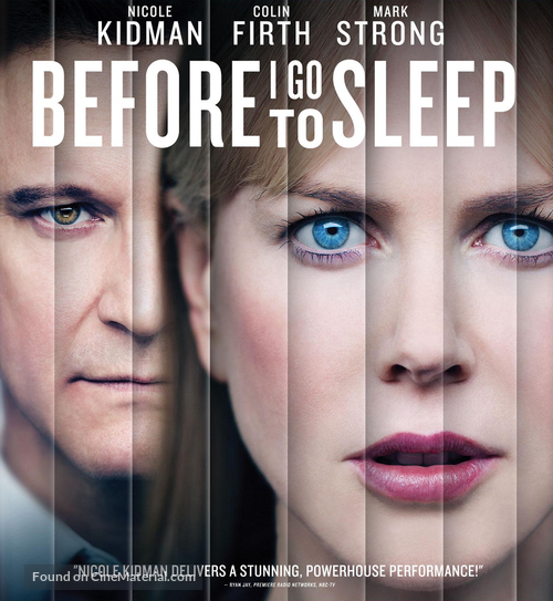 Before I Go to Sleep - Blu-Ray movie cover