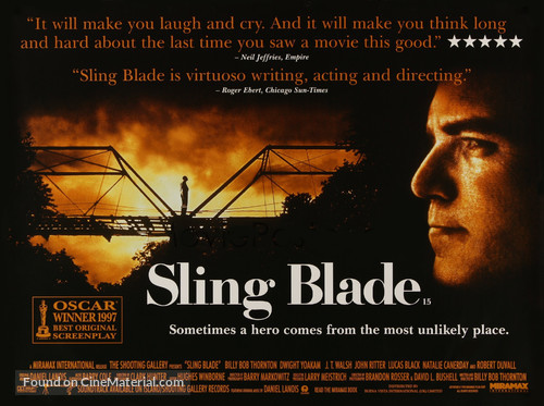 Sling Blade - British Movie Poster