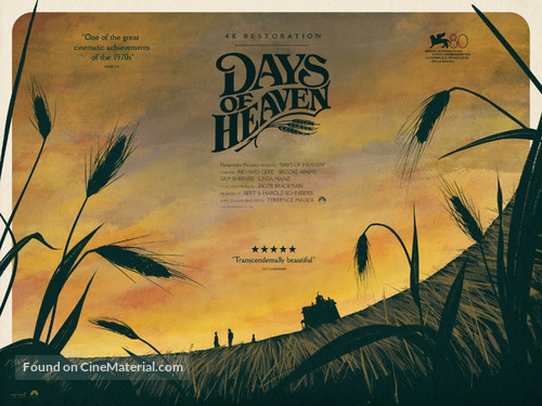 Days of Heaven - British Movie Poster
