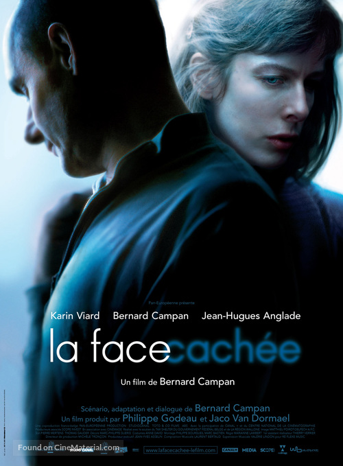 Face cach&egrave;e, La - French poster