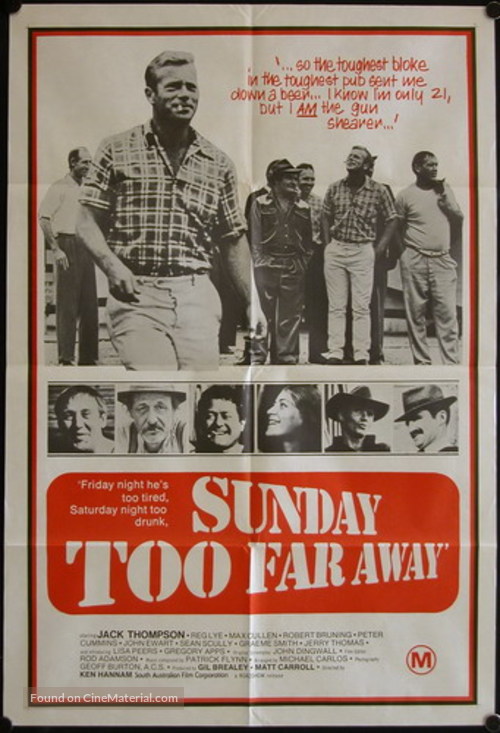 Sunday Too Far Away - Australian Movie Poster