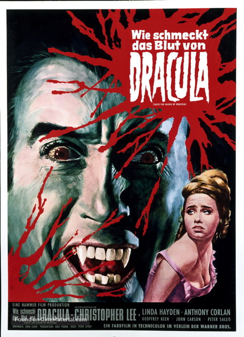 Taste the Blood of Dracula - German Movie Poster