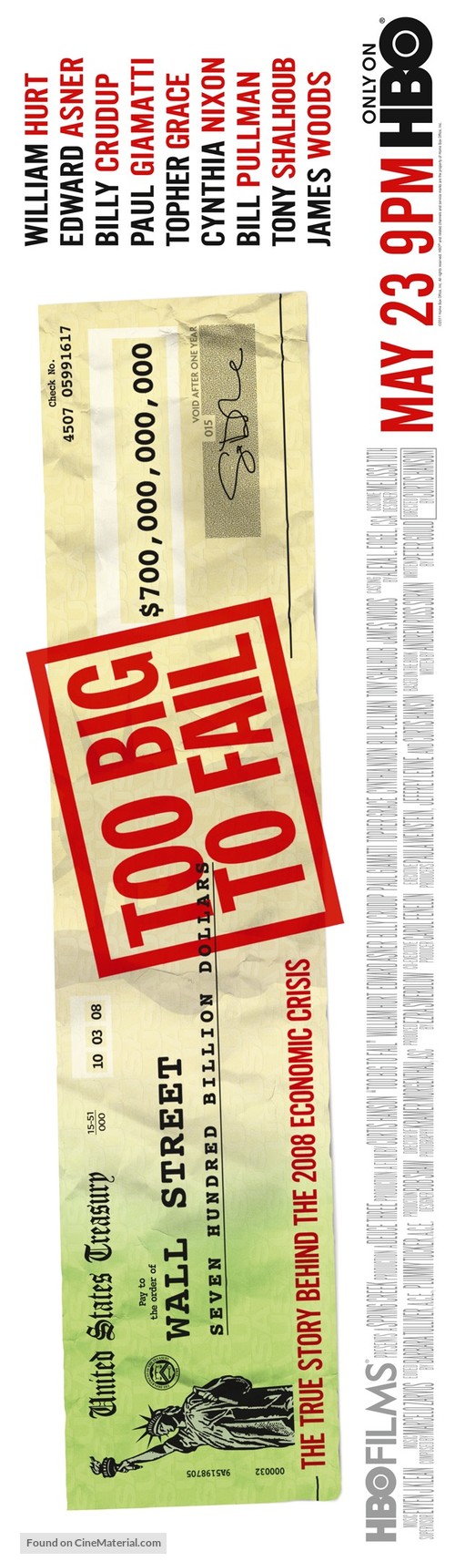 Too Big to Fail - Movie Poster