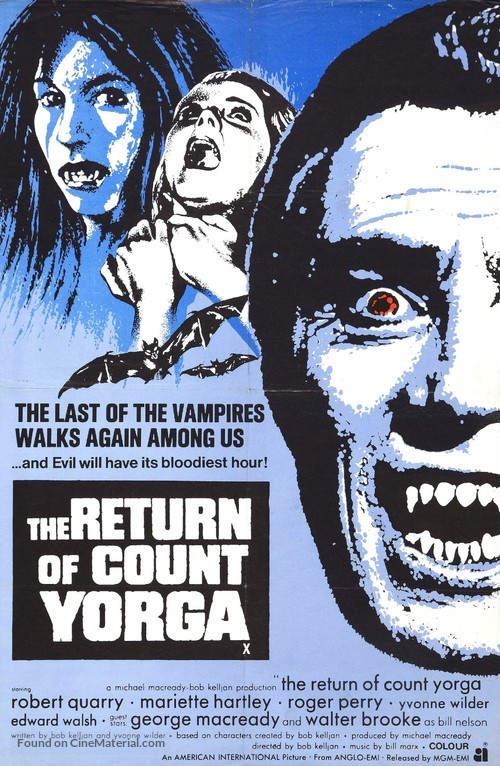 The Return of Count Yorga - British Movie Poster