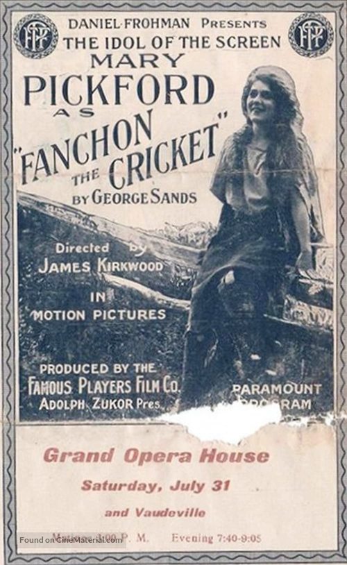 Fanchon, the Cricket - poster
