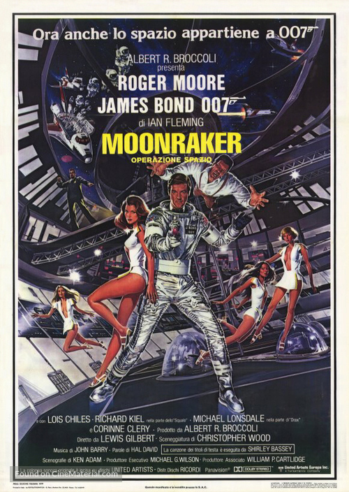 Moonraker - Italian Theatrical movie poster