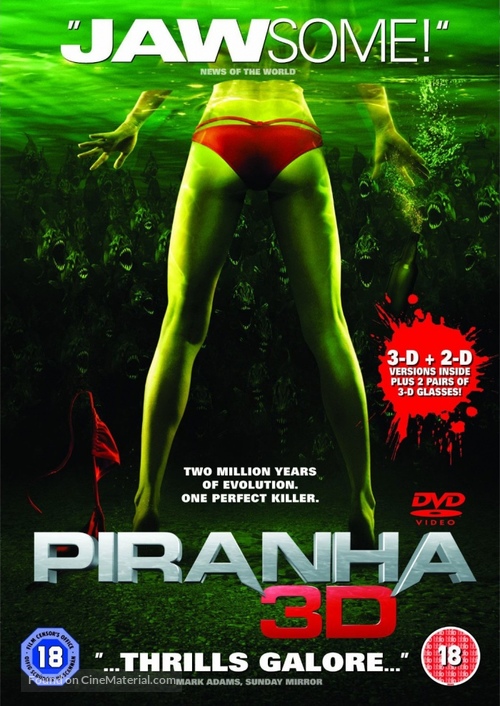 Piranha - British DVD movie cover