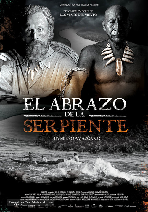 El abrazo de la serpiente - Colombian Movie Poster