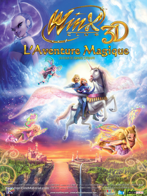 Winx Club 3D: Magic Adventure - French Movie Poster