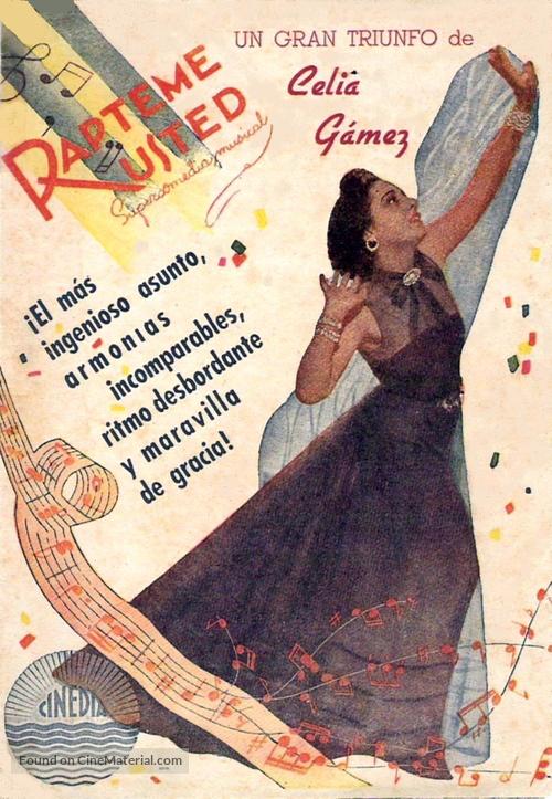 R&aacute;pteme usted - Spanish Movie Poster