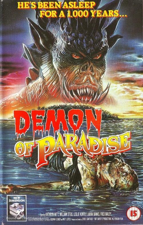 Demon of Paradise - British VHS movie cover