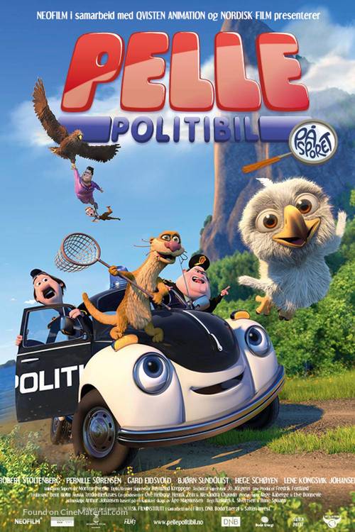 Pelle Politibil p&aring; sporet - Norwegian Movie Poster
