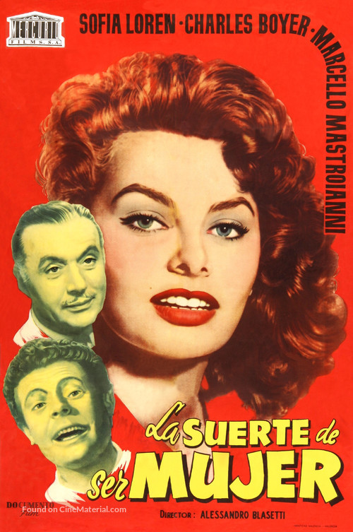 Fortuna di essere donna, La - Spanish Movie Poster