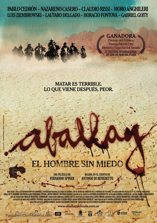 Aballay, el hombre sin miedo - Argentinian Movie Poster