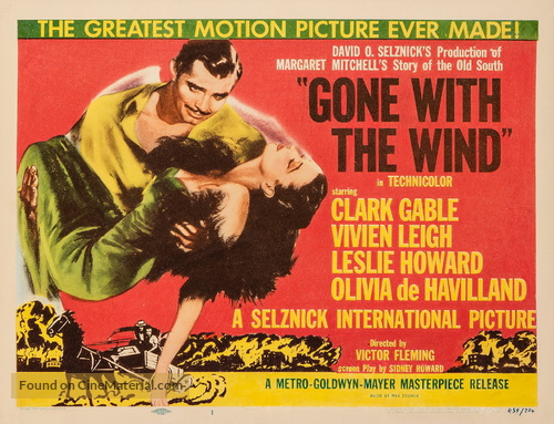 Gone with the Wind - Re-release movie poster