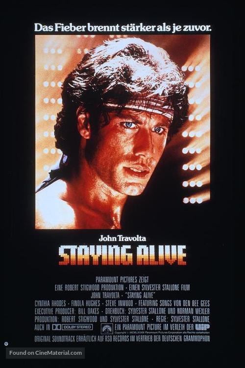 Staying Alive - German Movie Poster