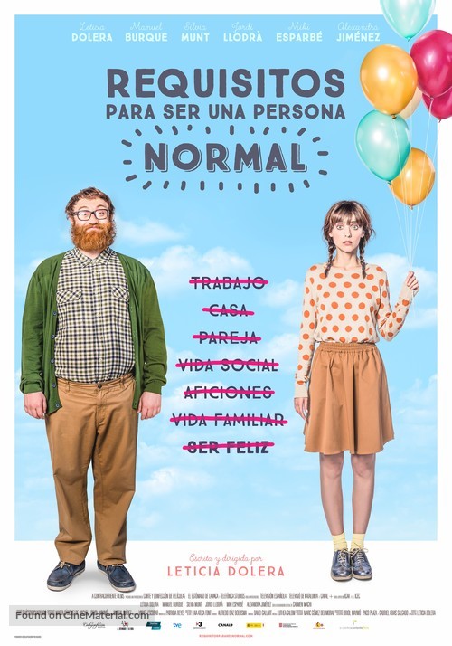 Requisitos para ser una persona normal - Spanish Movie Poster
