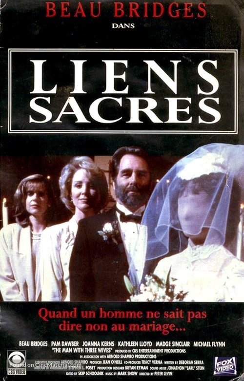 The Man with Three Wives - French VHS movie cover