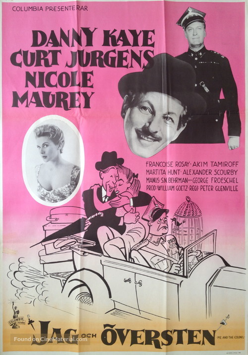 Me and the Colonel - Swedish Movie Poster