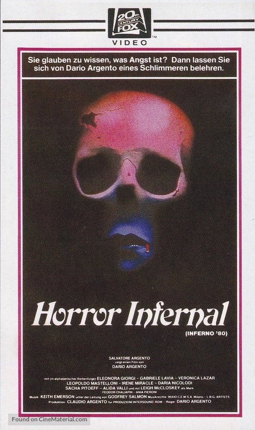 Inferno - German Movie Cover