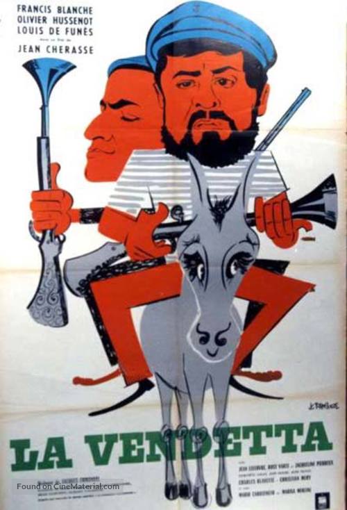 La vendetta - French Movie Poster