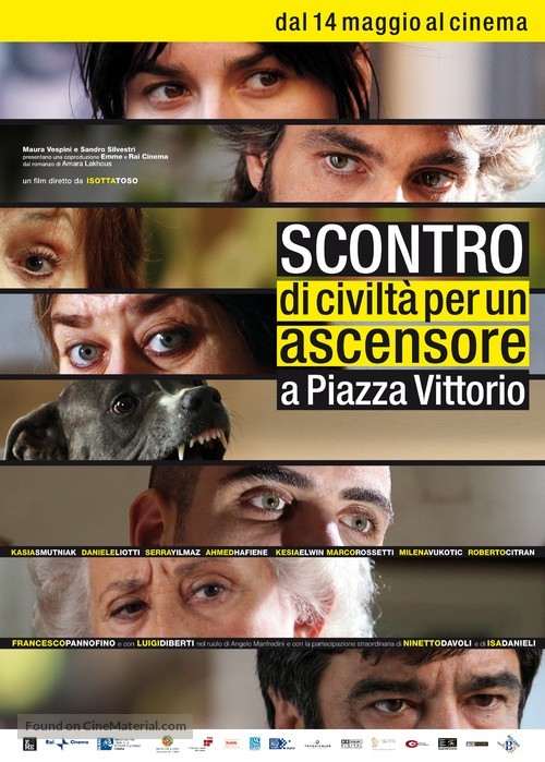 Scontro di civilt&agrave; per un ascensore a Piazza Vittorio - Italian Movie Poster