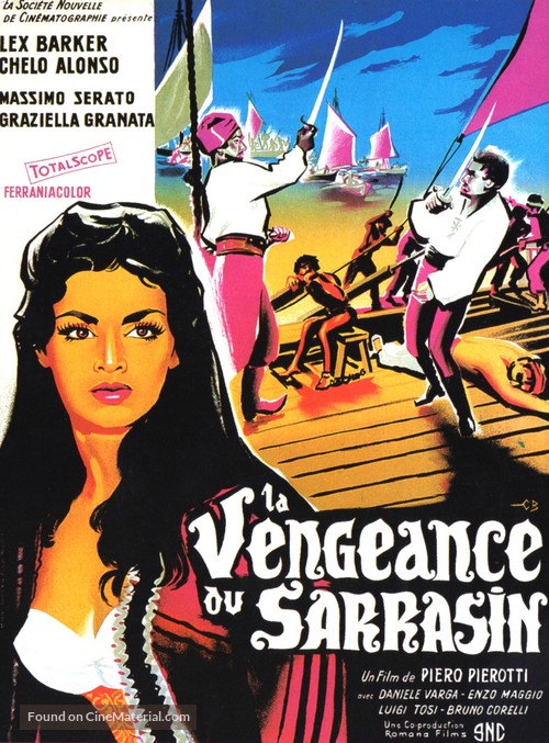 La scimitarra del Saraceno - French Movie Poster
