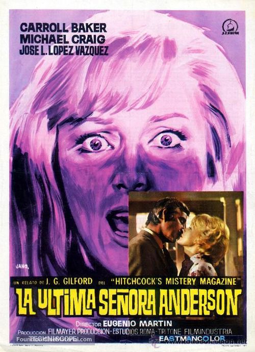 La &uacute;ltima se&ntilde;ora Anderson - Spanish Movie Poster