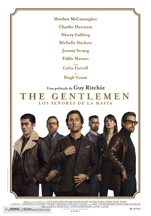 The Gentlemen - Spanish Movie Poster