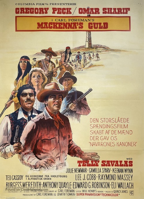 Mackenna&#039;s Gold - Danish Movie Poster