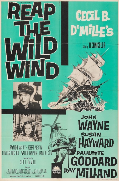 Reap the Wild Wind - Re-release movie poster