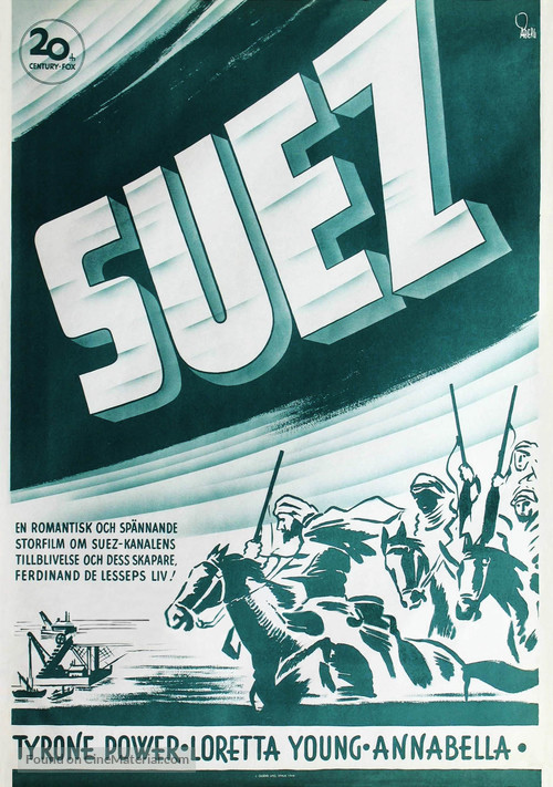 Suez - Swedish Movie Poster