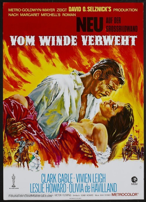 Gone with the Wind - German Movie Poster