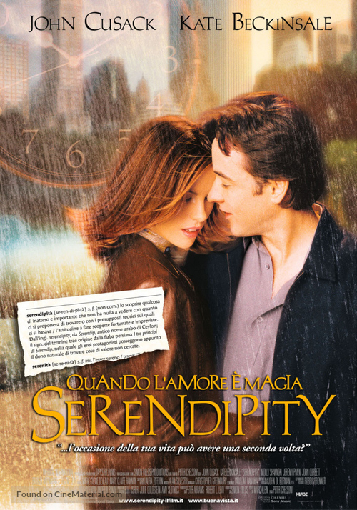 Serendipity - Italian Theatrical movie poster
