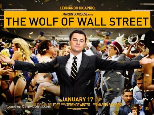 The Wolf of Wall Street - British Movie Poster