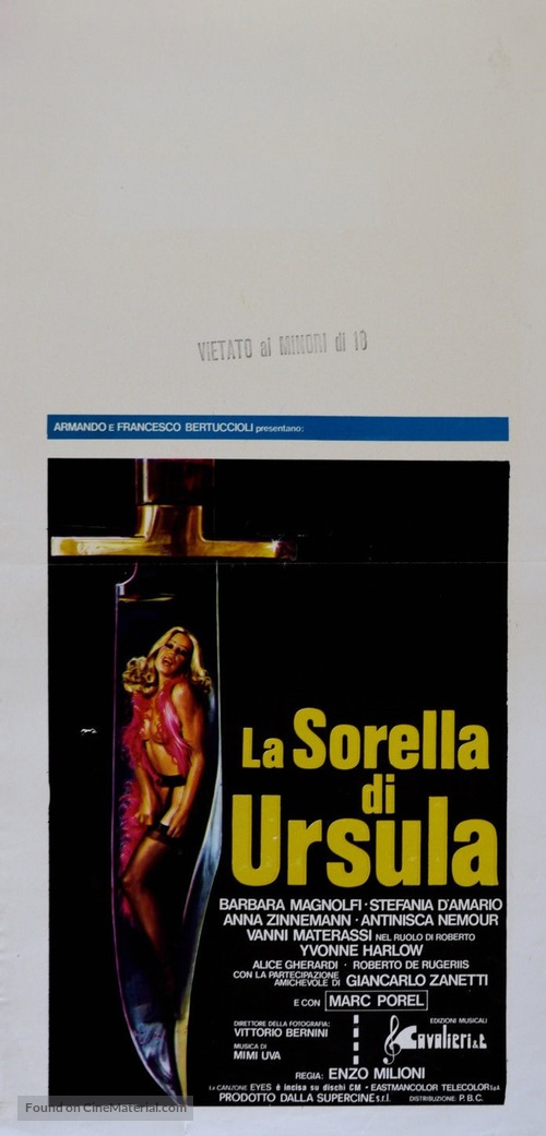 Sorella di Ursula, La - Italian Movie Poster