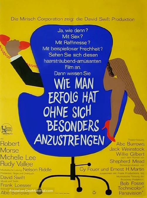 How to Succeed in Business Without Really Trying - German Movie Poster