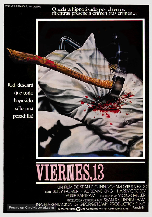 Friday the 13th - Spanish Movie Poster