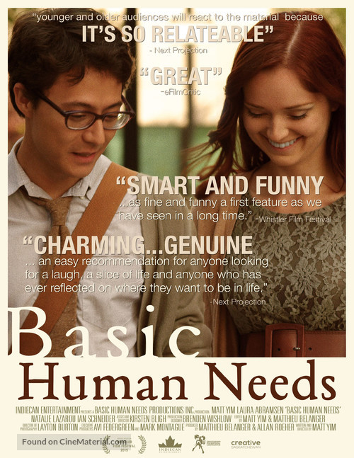 Basic Human Needs - Canadian Movie Poster