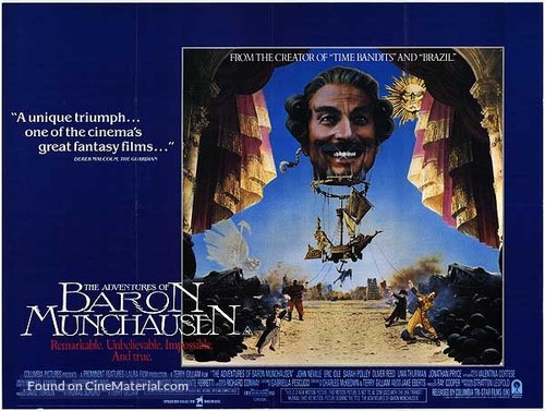 The Adventures of Baron Munchausen - British Movie Poster