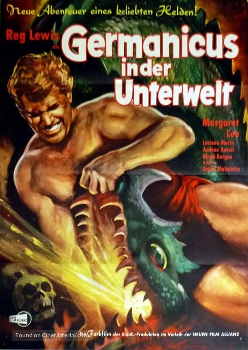 Maciste contro i mostri - German Movie Poster