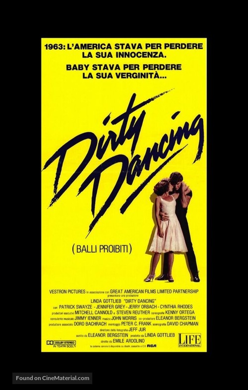 Dirty Dancing - Italian Movie Poster